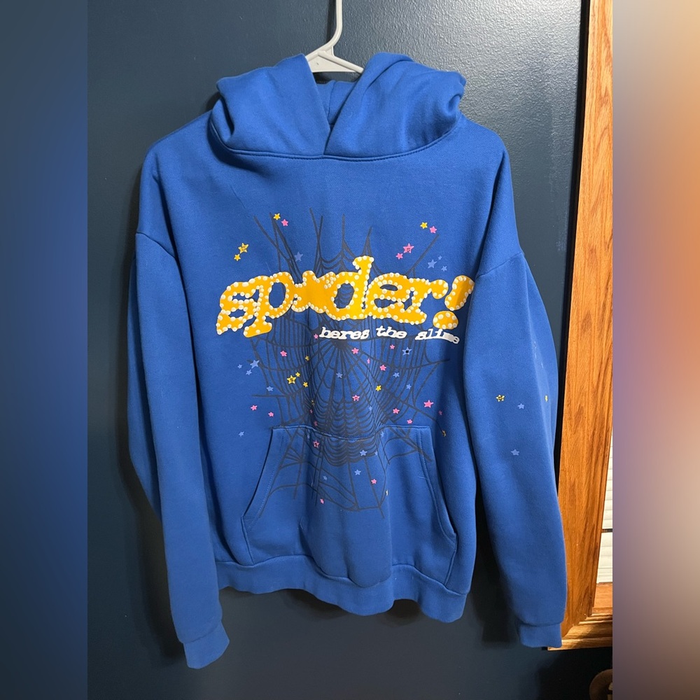 Sp5der TC Blue Hoodie